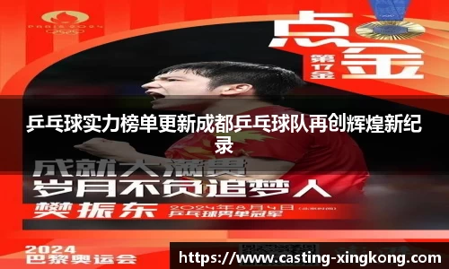 乒乓球实力榜单更新成都乒乓球队再创辉煌新纪录